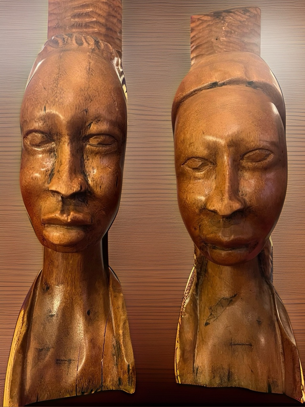 Tribal Ethnic Profile Busts Book-Ends